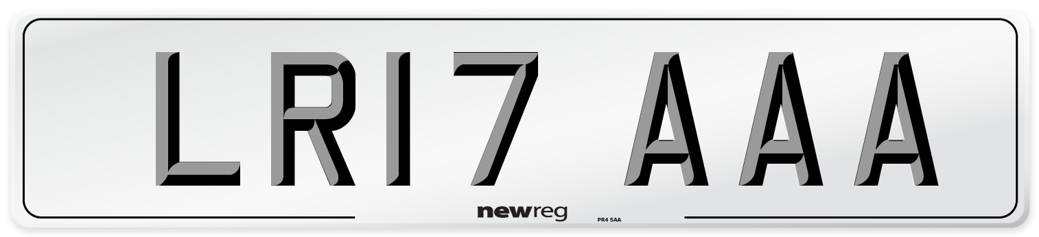 LR17 AAA Number Plate from New Reg